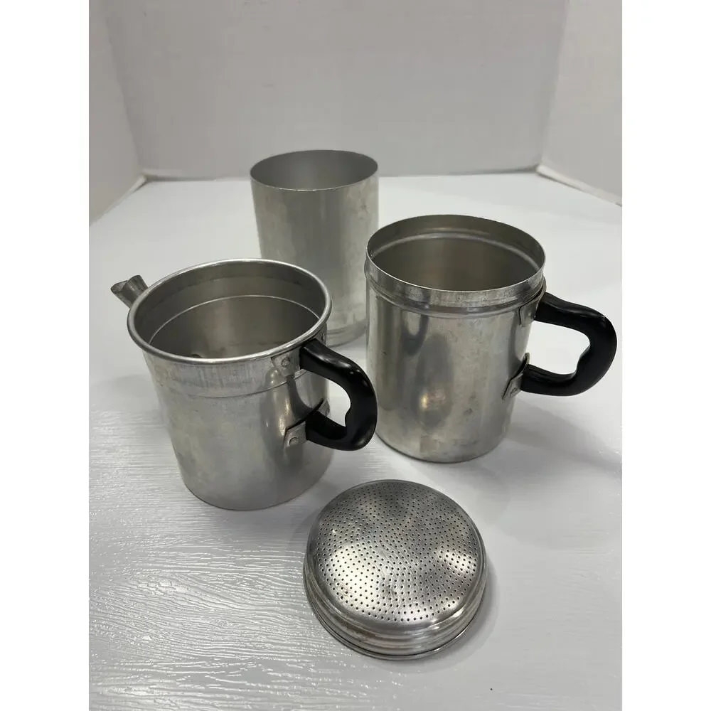 Tazze Stovetop Neapolitan Flip Drip Coffee Maker Espresso Maker Vintage ITALY